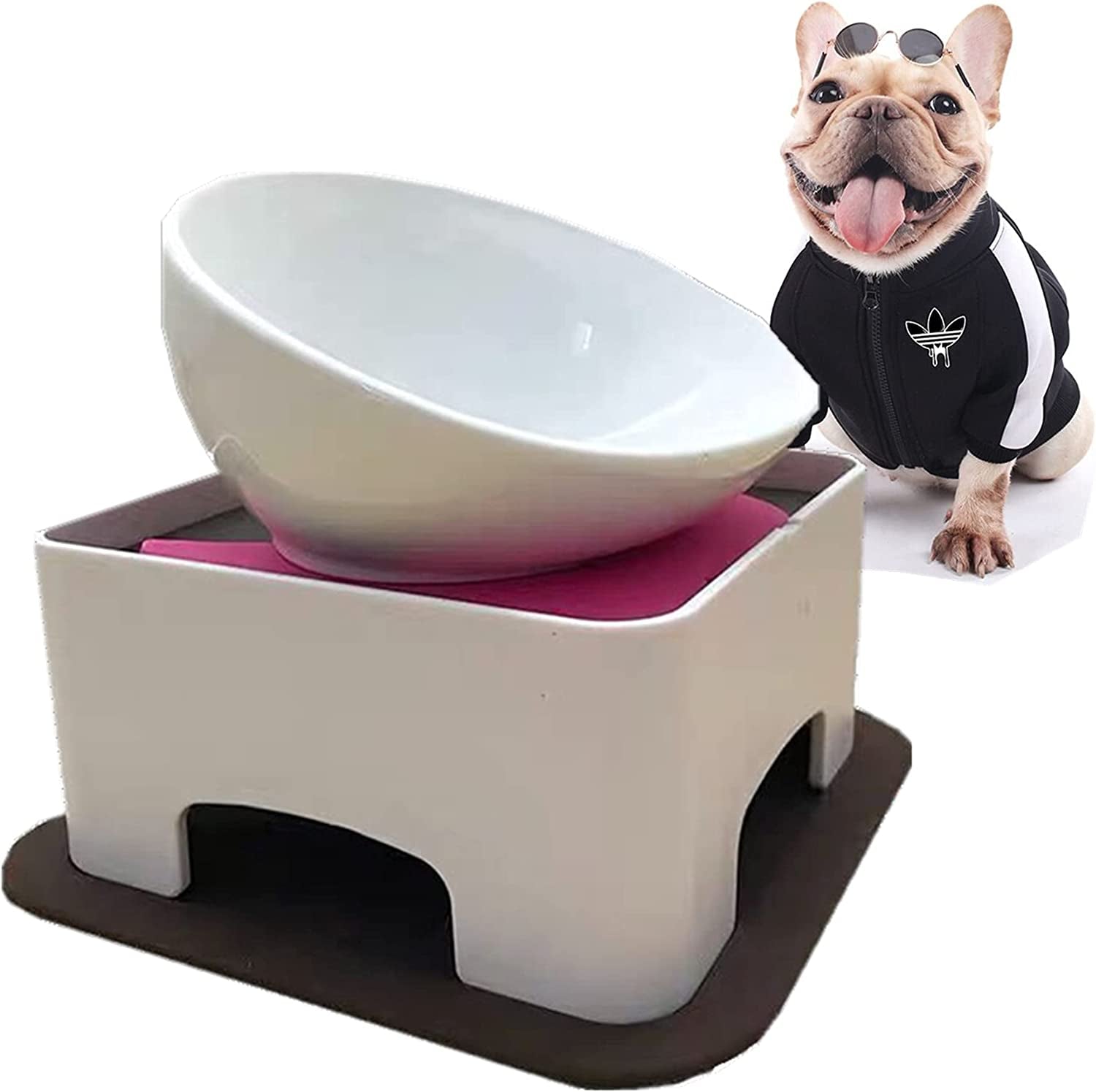 bulldog-bowl-anti-slip-dog-cat-dish-detachable-rubber-dog-bowl-pet-sterile-tilted-pet-feeder-slope-base-pink-2-cups