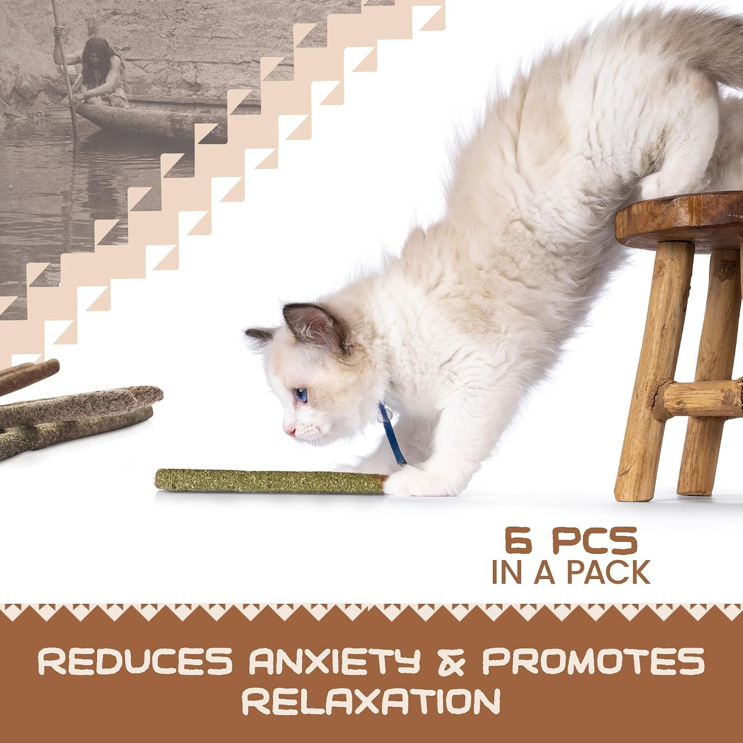 hupa-cat-chew-sticks-anxiety-relief-digestive-support-kitten-teething-chews-cat-dental-chews-natural-catnip-teething-for-indoor-cats-energetic-chew-for-all-ages-breeds-6-sticks