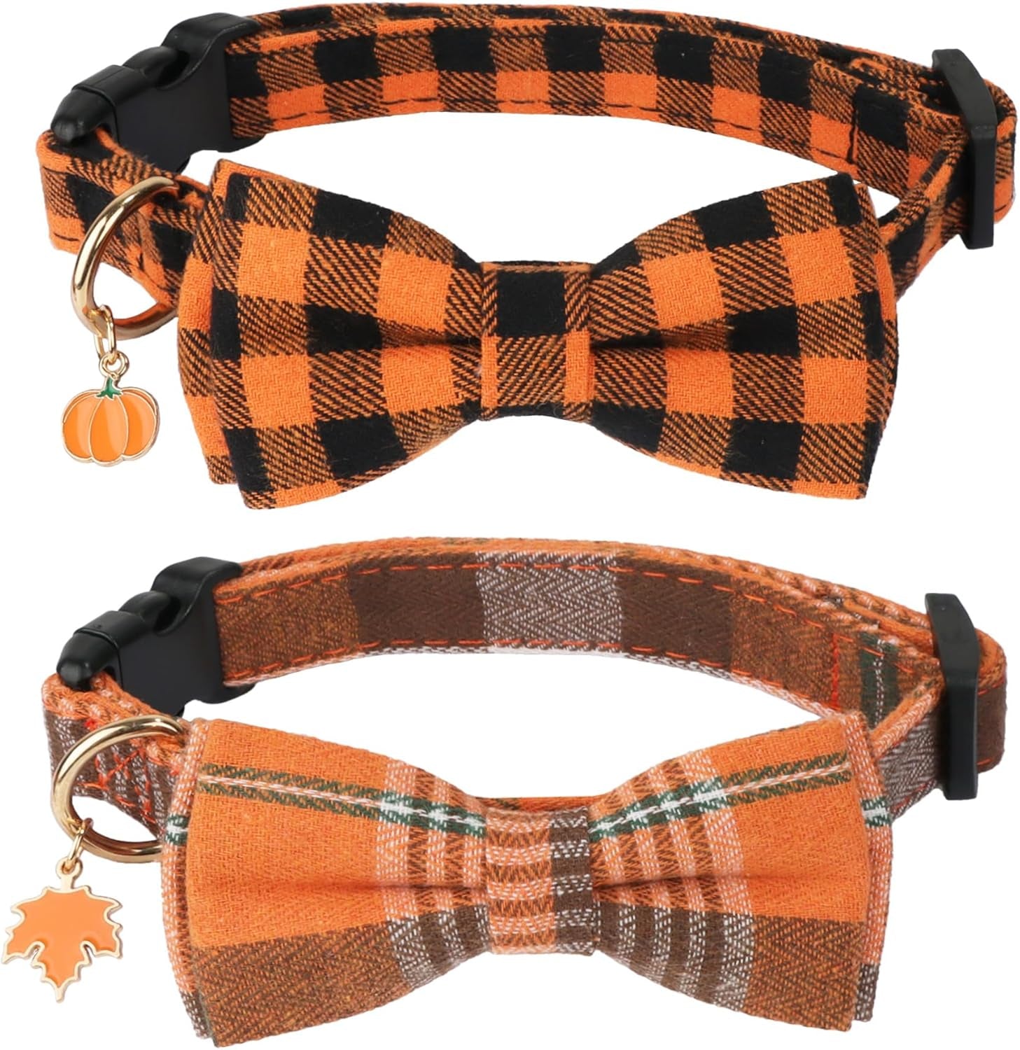 2-pack-christmas-dog-collar-with-bow-tie-classic-plaid-red-green-dog-collars-with-removable-bowtie-christmas-collars-for-large-dogs-pets-large