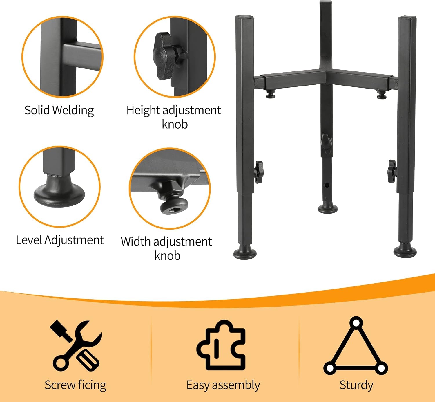 proerr-single-dog-bowl-stand-tall-dog-food-stand-adjustable-wide-7-11-heights-14-5-metal-elevated-pet-bowl-holder-raised-water-feeder-for-medium-large-dogbowl-not-included