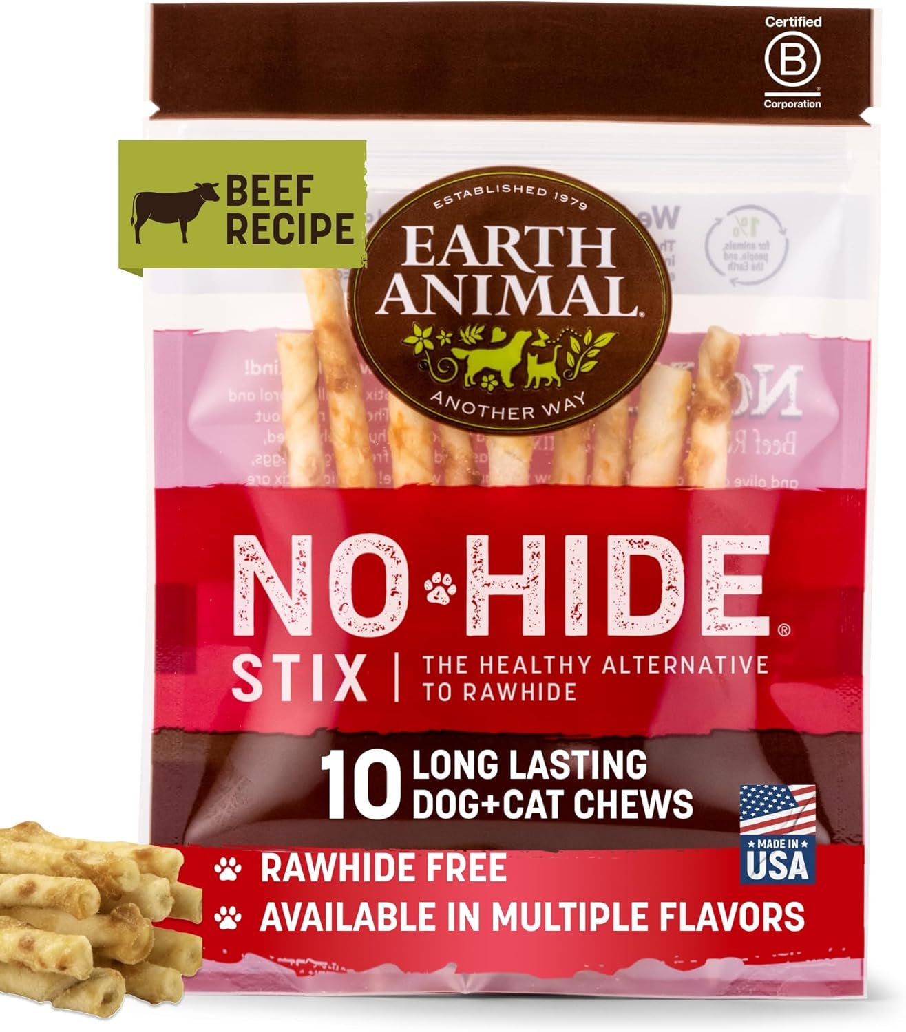 earth-animal-no-hide-stix-rawhide-free-dog-chews-sticks-10-count-chicken-small-sticks-chicken-flavored-natural-rawhide-free-long-lasting-dog-chews-treats-for-small-dogs-and-cats