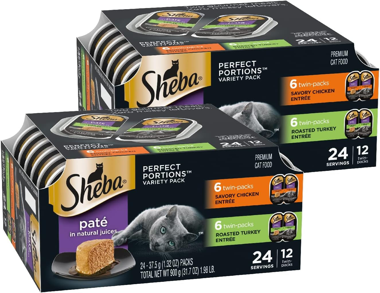 sheba-perfect-portions-pate-wet-cat-food-seafood-variety-2-6-oz-24-ct-grain-free-made-in-usa-sustainable-salmon-signature-seafood-whitefish-tuna-no-artificial-flavors-twin-pack-trays
