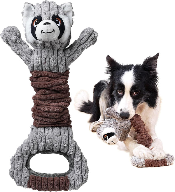 Tug of War Dog Toy, Crinkle Dog Toys for Large Dog, Soft Dog Plush Toy with Squeaky, Stuffed Animal for Dogs (Tug Series, Donkey)11