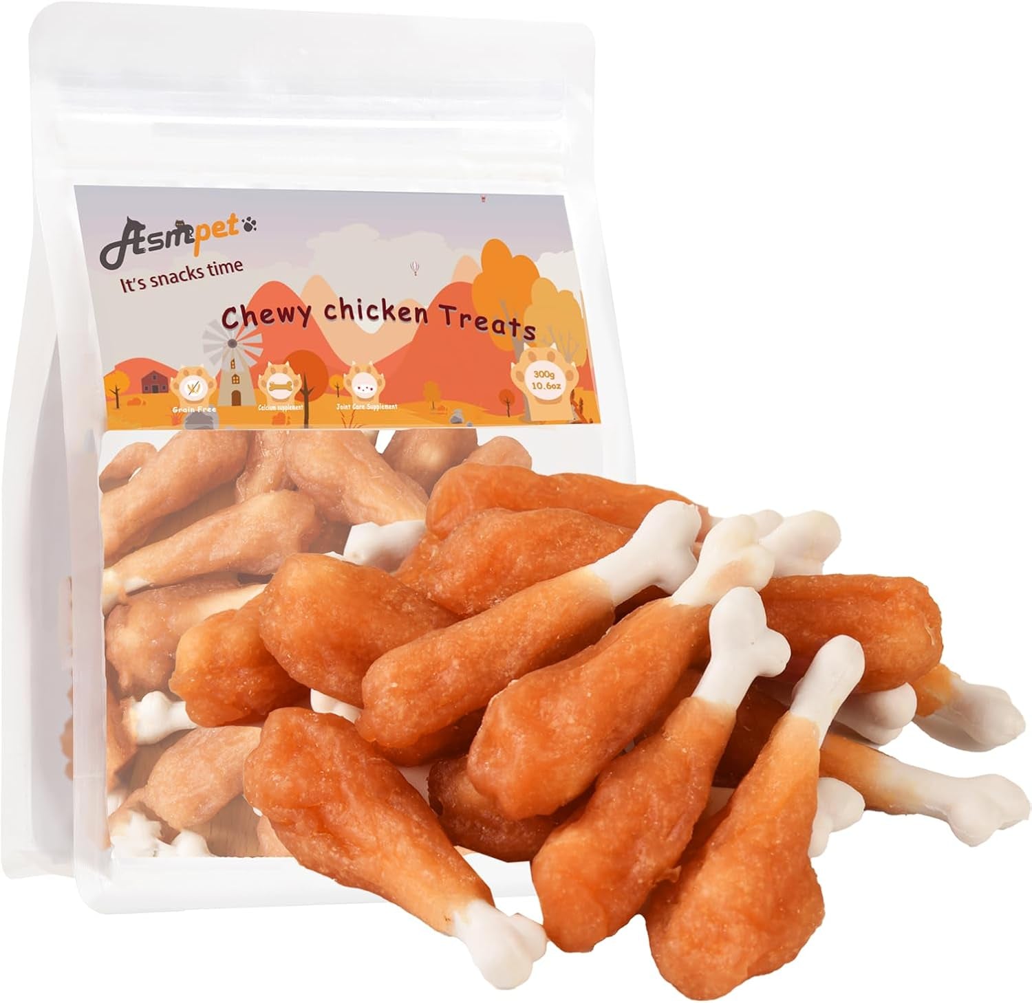 dog-and-cat-treats-chicken-strips-grain-free-soft-chewy-10-6-oz-training-rewards-for-small-medium-large-dogs
