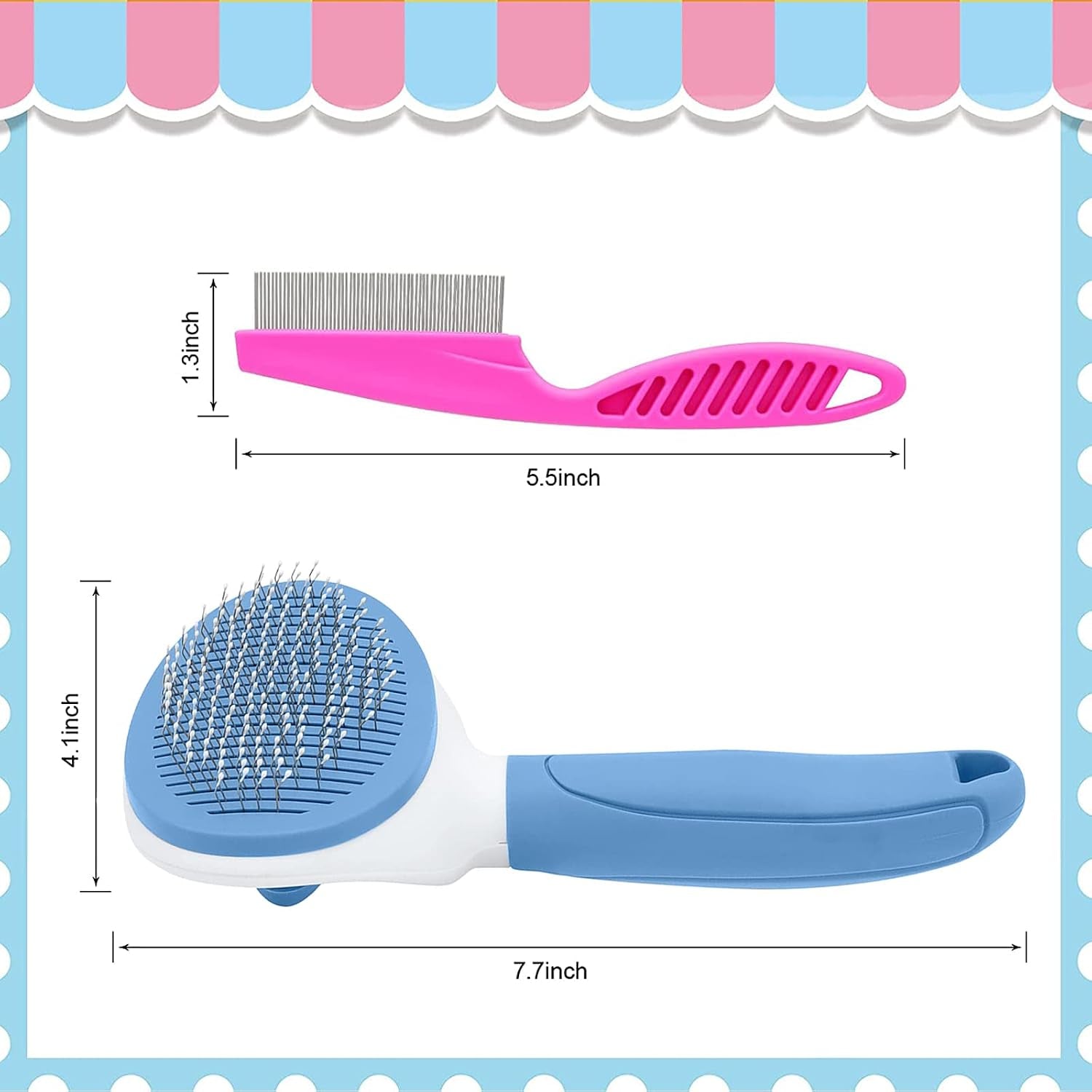 self-cleaning-slicker-brush-cat-brushes-for-indoor-cats-with-metal-comb-dogs-cats-hair-brushes-for-shedding-pet-kitten-grooming-tool-with-release-button-for-long-or-short-hair-by-kalamandablue