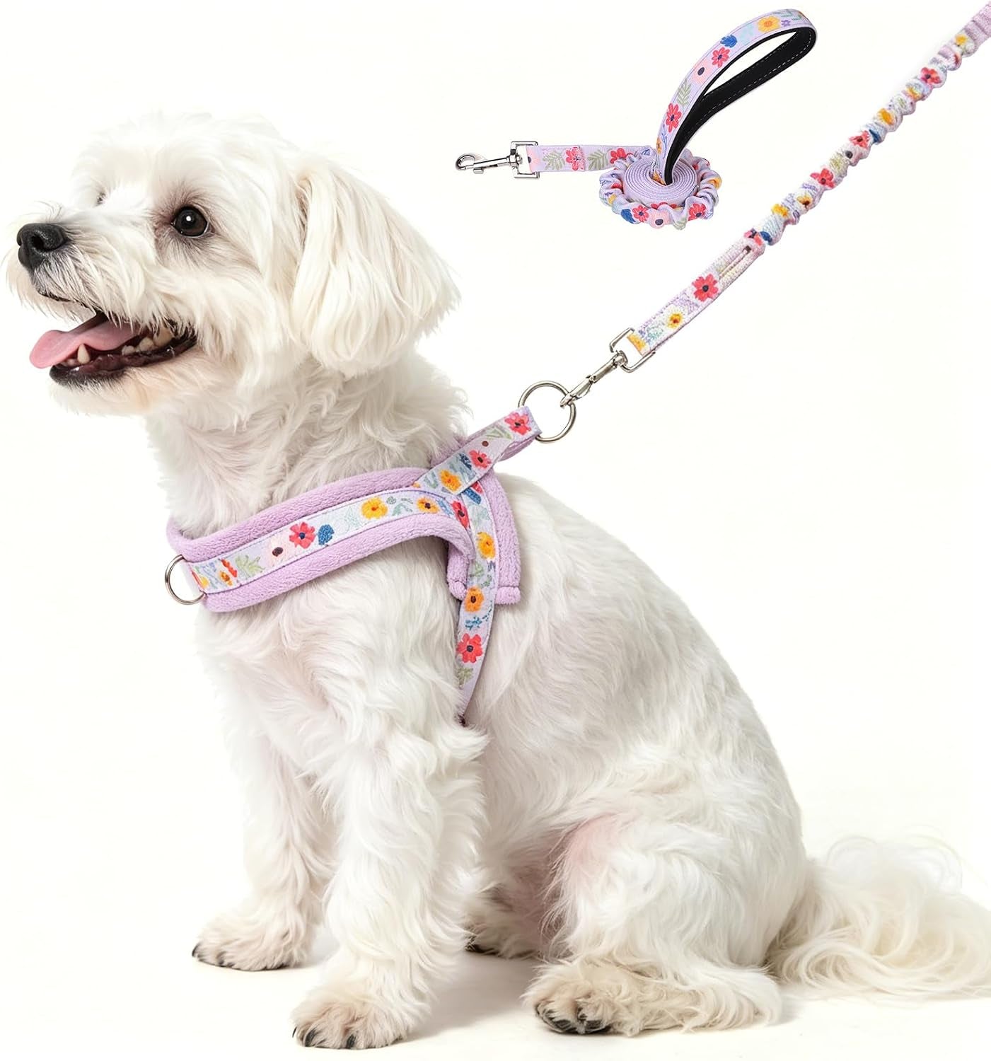 beautyzoo-dog-harness-no-pull-quick-fit-dog-harness-and-leash-set-escape-proof-vest-harness-with-soft-handle-reflective-breathable-mesh-padding-harness-for-medium-size-dog-training-walking-beige-m