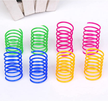40 Pack Cat Spring Toy, Interactive Cat Toy for Indoor Cats Plastic Coils Colorful Springs Cat Toys Active Healthy Fitness Play Coil Spiral Springs Kitten Toys for Swatting, Biting, Hunting4