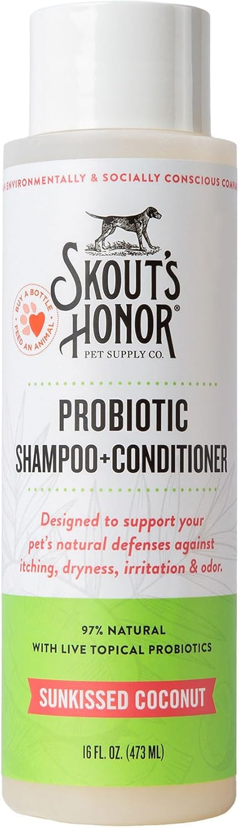 skouts-honor-probiotic-dog-shampoo-and-conditioner-dotw-16-oz-hydrating-natural-2-in-1-for-itchy-skin-microbiome-friendly-with-avocado-oil-omega-3s-paraben-sulfate-free