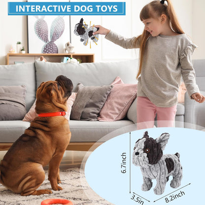 Letsmeet Squeaky Plush Dog Toy for Puppies, Small and Medium Dogs, Interactive Crinkle Stuffed Animal for Teething and Boredom, Soft Chew Toy to Keep Them Busy5
