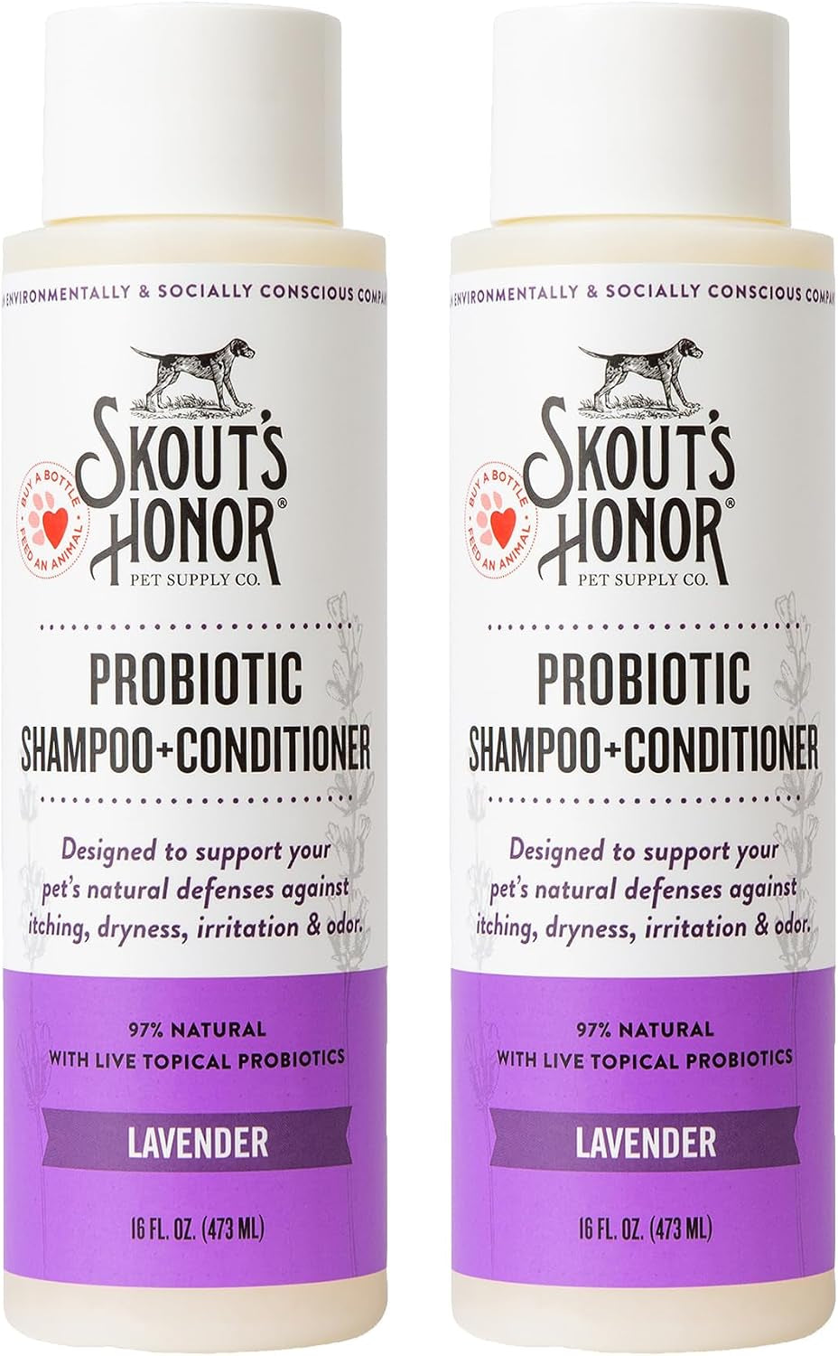 skouts-honor-probiotic-dog-shampoo-and-conditioner-dotw-16-oz-hydrating-natural-2-in-1-for-itchy-skin-microbiome-friendly-with-avocado-oil-omega-3s-paraben-sulfate-free