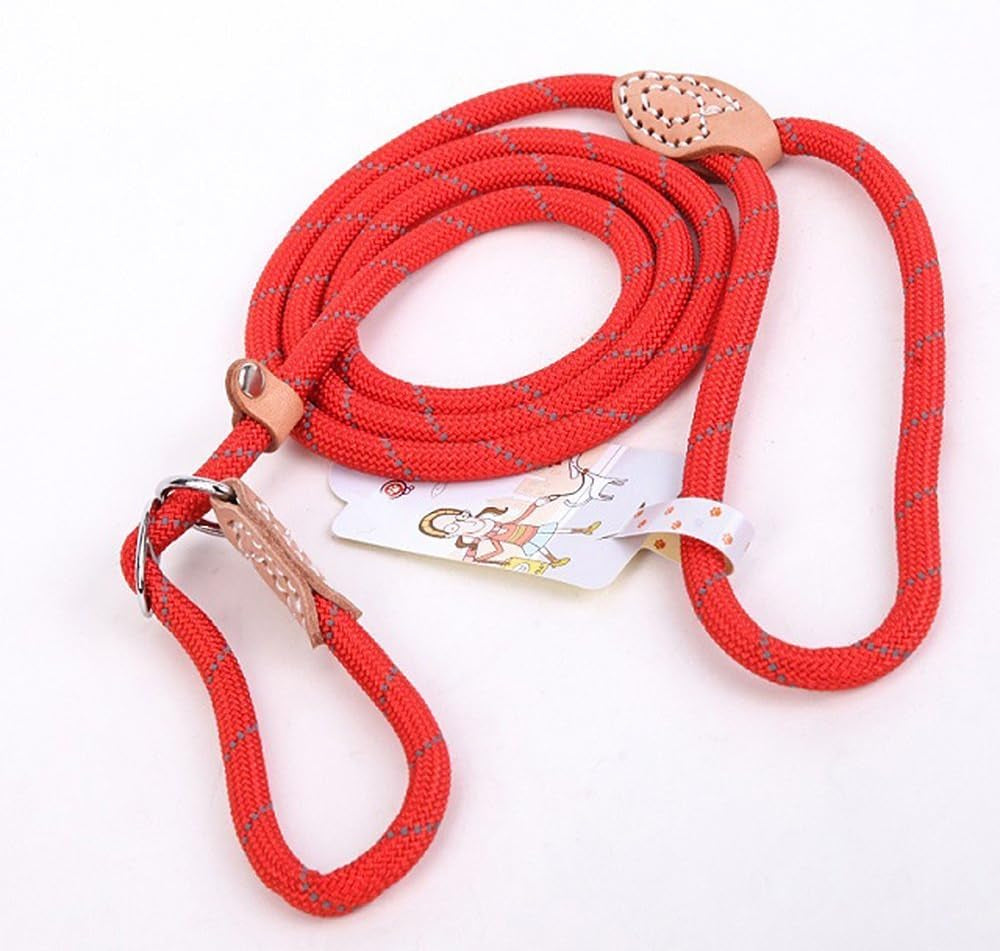 dog-rope-leash-5-ft-pet-slip-lead-dog-training-leash-for-10-80-lb-standard-adjustable-pet-nylon-leash-for-small-medium-dogs-walkingblue