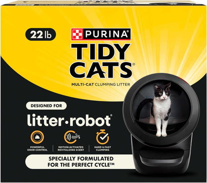 Purina Tidy Cats Cat Litter for Litter-Robot Clumping Cat Litter Odor Control Formula1