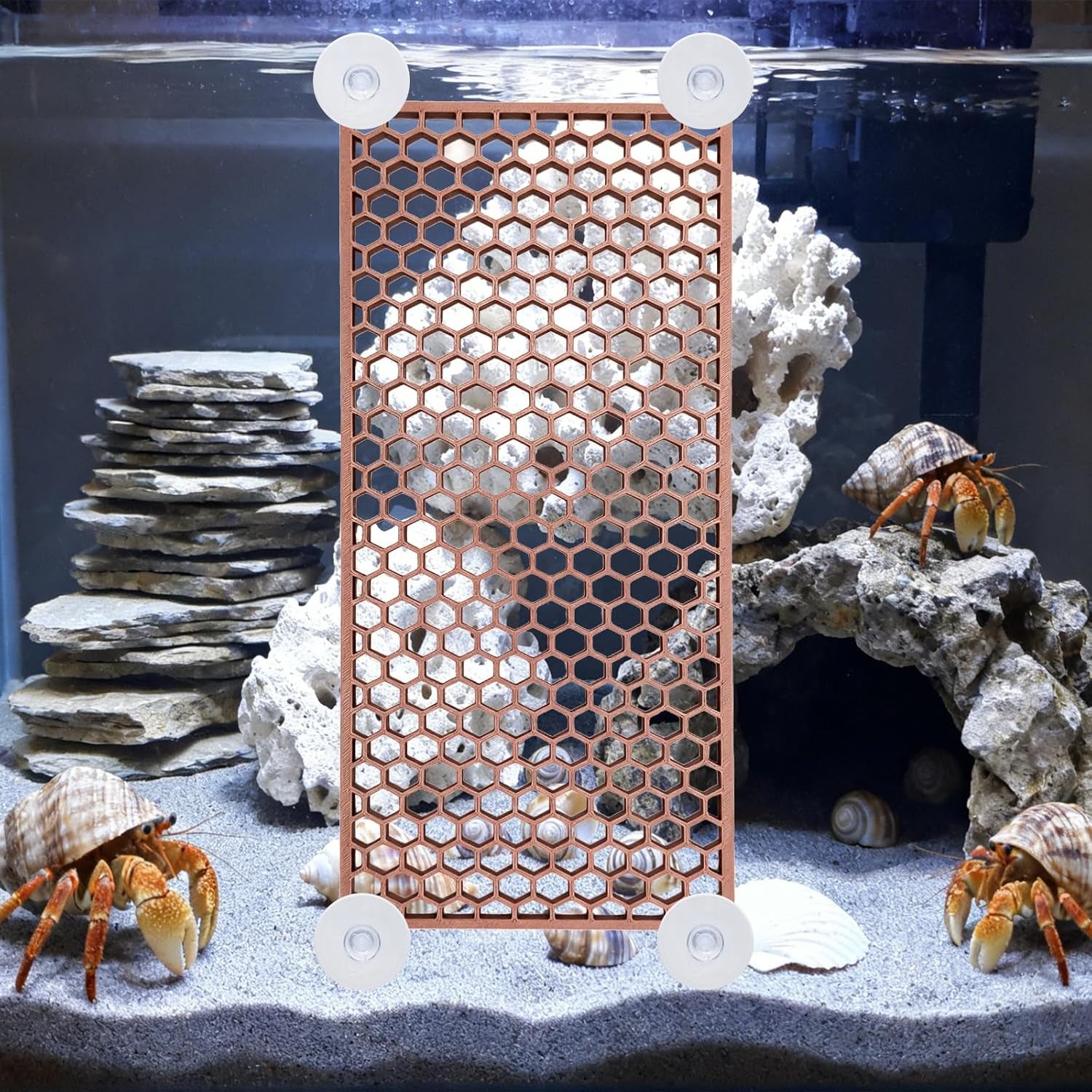 hermit-crab-climbing-toy-reptile-habitat-decor-exercise-playground-hermit-crab-accessories-for-tank-and-aquarium-decoration-brown