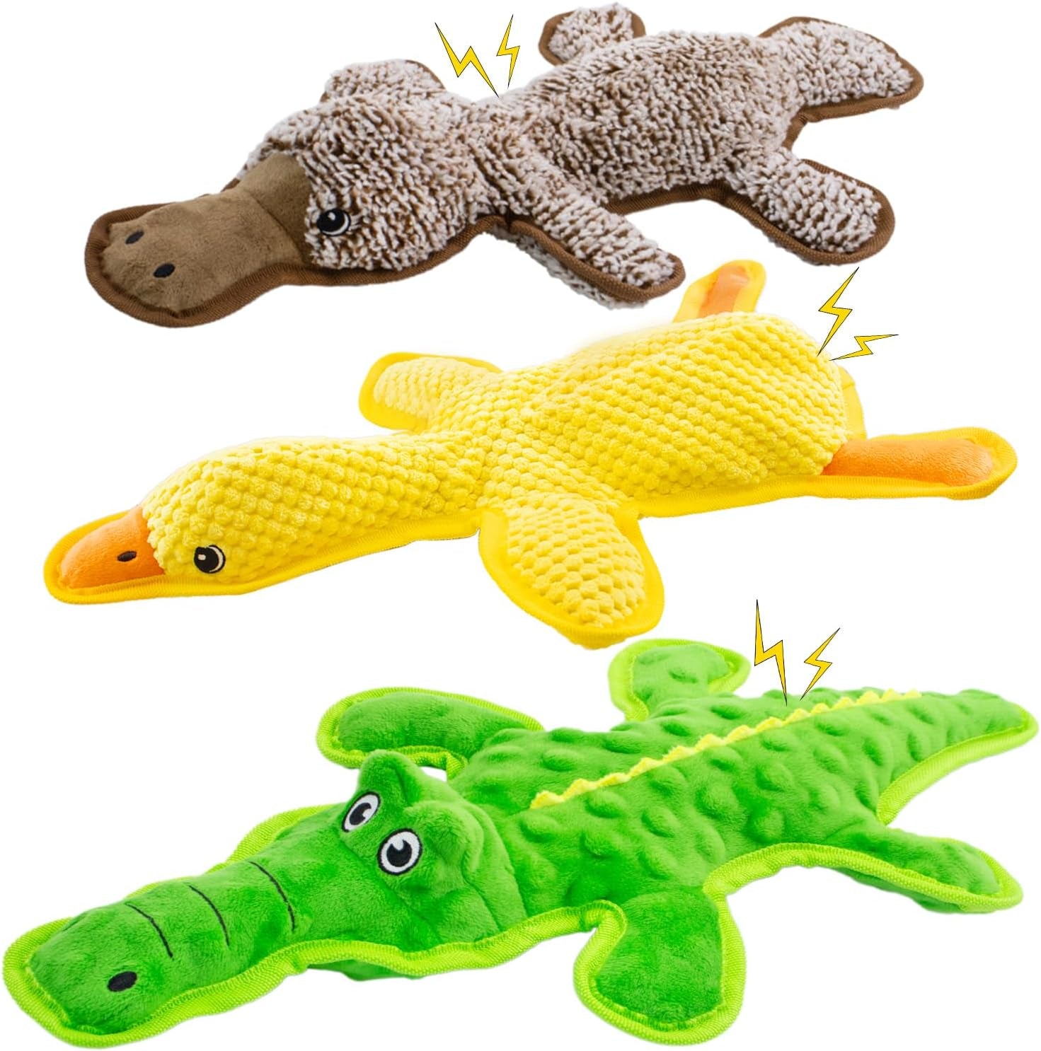 no-stuffing-dog-squeak-toys-3-pack-chew-toys-for-small-to-large-puppies-durable-puppy-teething-toys-interactive-to-keep-pets-busy-toss-fetch-tug-play-best-birthday-gift