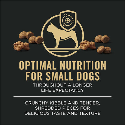 Purina Pro Plan Small Breed Dog Food with Probiotics for Dogs, Shredded Blend Chicken & Rice Formula - 6 Lb. Bag6