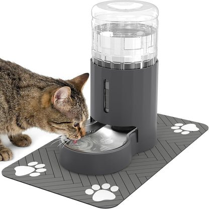 JUNSPOW Cat Water Dispenser and Stainless Steel Bowl | Automatic Gravity Water Dispenser for Cats or Small Medium Size Dogs, Large Capacity, Easy to Clean and Safe for Pets9