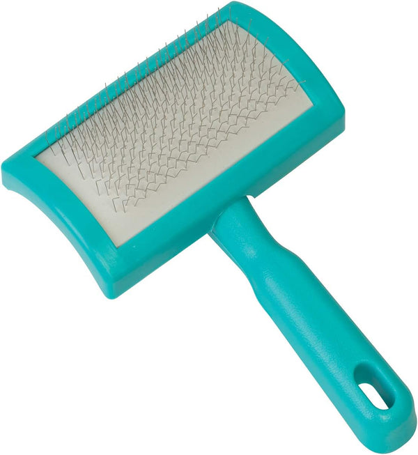 Weaver Livestock Self Cleaning Slicker Brush, Teal, Model Number: 69-6002-TE1