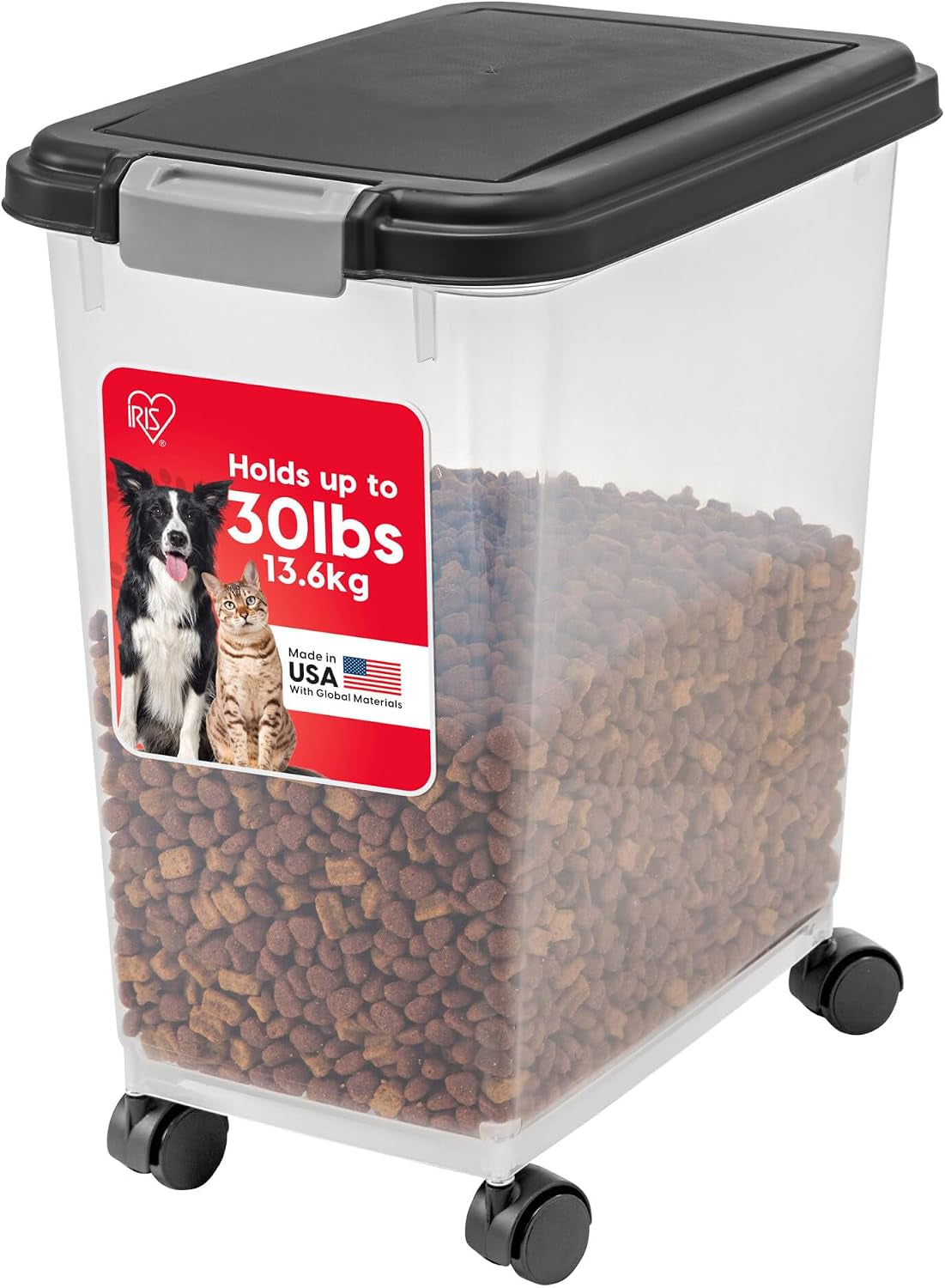 iris-usa-dog-food-storage-container-airtight-30-lb-capacity-wheels-airtight-seal-keeps-kibble-bird-seed-and-pet-food-fresh-while-wheels-provide-easy-mobility-around-the-home