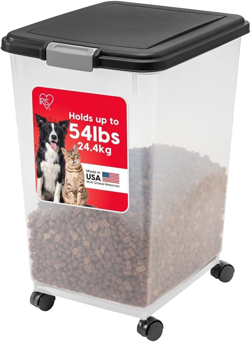 iris-usa-dog-food-storage-container-airtight-30-lb-capacity-wheels-airtight-seal-keeps-kibble-bird-seed-and-pet-food-fresh-while-wheels-provide-easy-mobility-around-the-home