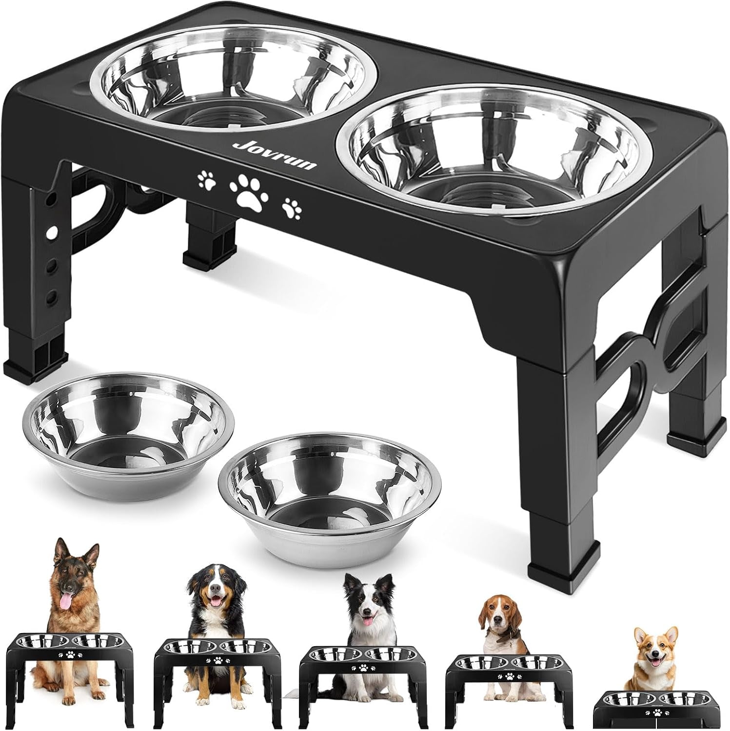 jovrun-elevated-dog-bowls-for-medium-large-size-dogs-non-slip-dog-feeder-with-1-stainless-steel-dishes-1-slow-feeder-bowl-5-heights-adjustable-raised-bowls-to-3-15-8-66-9-84-11-02-12-2