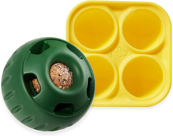 WOOF Pupsicle Dog Treat Toy with Silicone Treat Tray for Dogs 10-25 Lbs | Pupsicle Toy for Small Dogs, Silicone Treat Tray, Homemade Frozen Treats, Easy-Fill Design, Low-Mess Play1