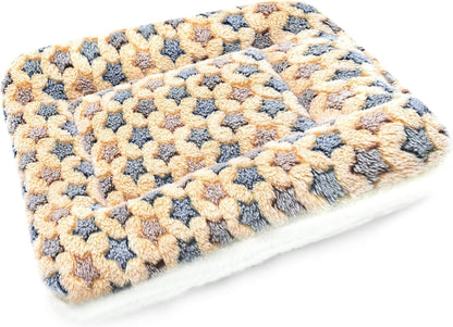 Small Animal Bed Mat, Soft & Warm, Suitable for Guinea Pig, Hamster, Rabbit, Rat and Bearded Dragon (X-Large(13.3''X9.4''), Star Grey)13