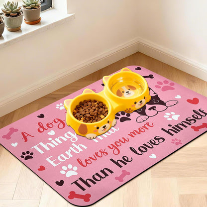 Pet Feeding Mat for Floors Cat Food Mat Waterproof Dog Food Mat and Water Absorbent Quick Dry Non Slip Mat for Cat Bowls26