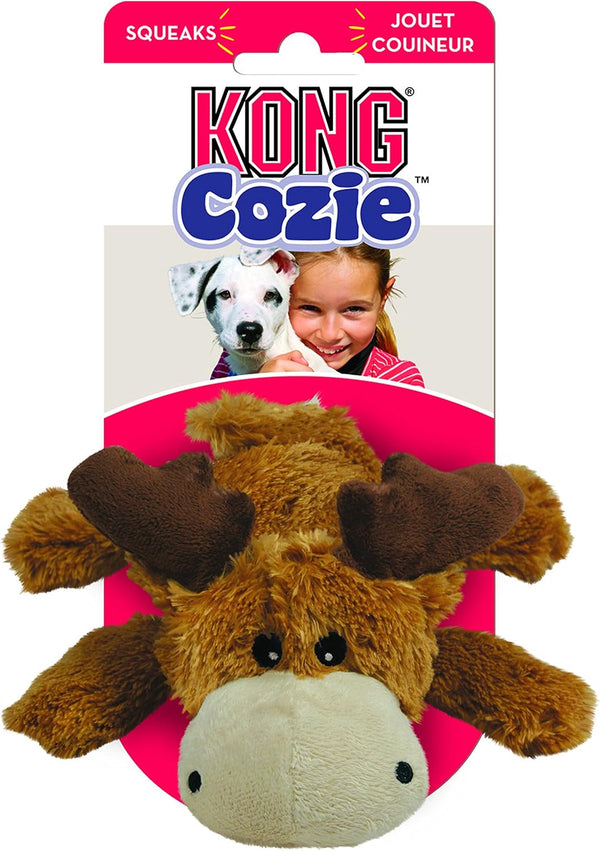 KONG Cozie Marvin Moose - Cute Dog Plush Toy for Indoor Play - Soft Chew Toy & Snuggle Buddy - with Squeaker, Durable Design & Minimal Stuffing - for Small Dogs4