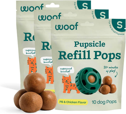 WOOF Pupsicle Peanut Butter & Beef Refill Pops Dog Treats, Large, 7 Count | for Large Pupsicles, Peanut Butter & Beef Flavor, Long-Lasting Treats, Pre-Made Pops, Wholesome Ingredients, Shelf Stable18