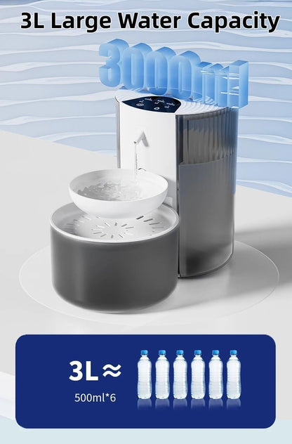 Filterless Cat Water Fountain, 3.5L/118Oz Wastewater Separation & No Filter | Stainless Steel Bowl, Quiet ,Pet Water Fountain for Cats & Dogs Dispenser, Wireless Automatic Water Fountains6