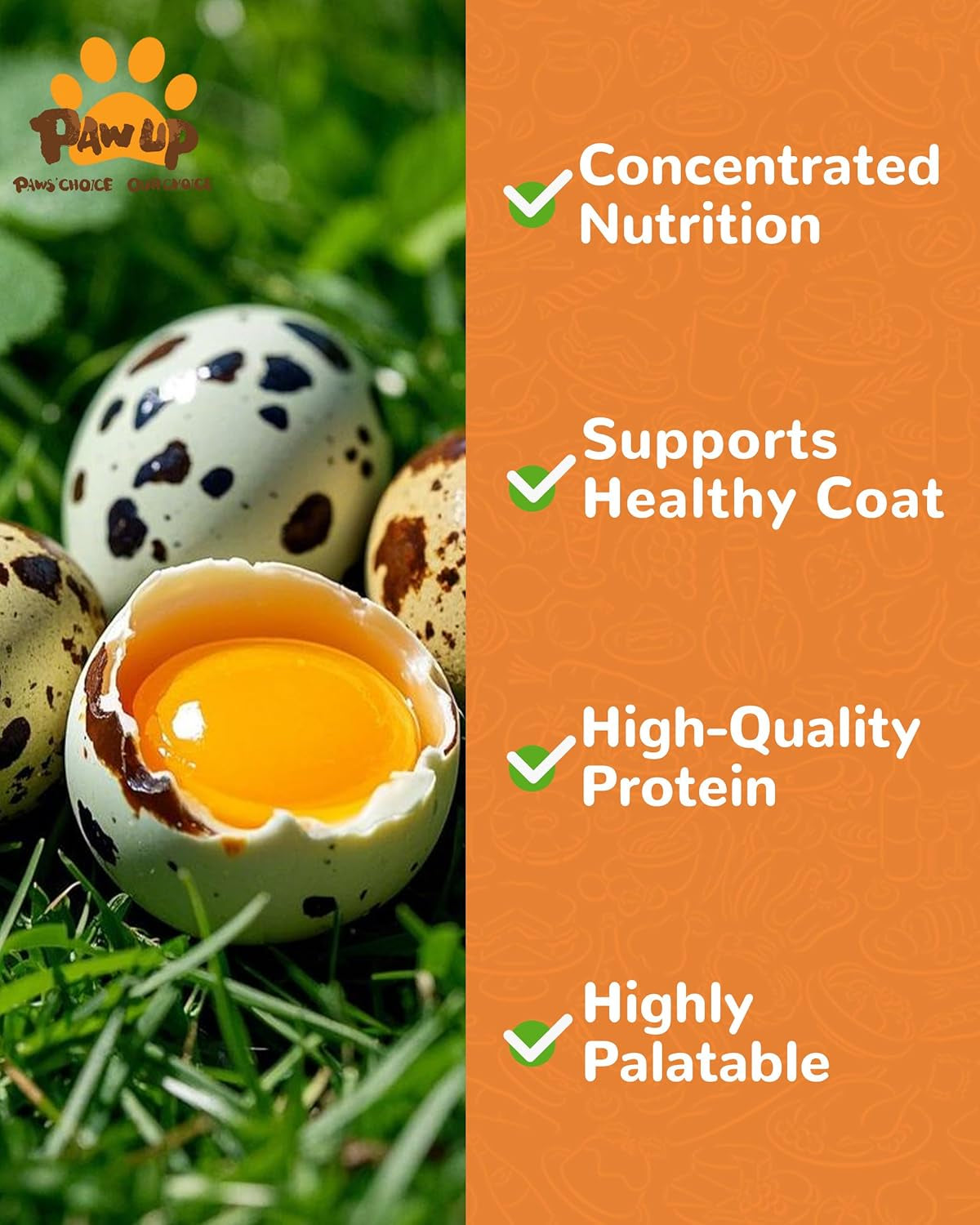 pawup-freeze-dried-quail-egg-yolk-pet-treats-freeze-dried-pet-food-for-dogs-cats-pure-fresh-ingredient-4-2-oz-rawhide-free-gluten-grain-free