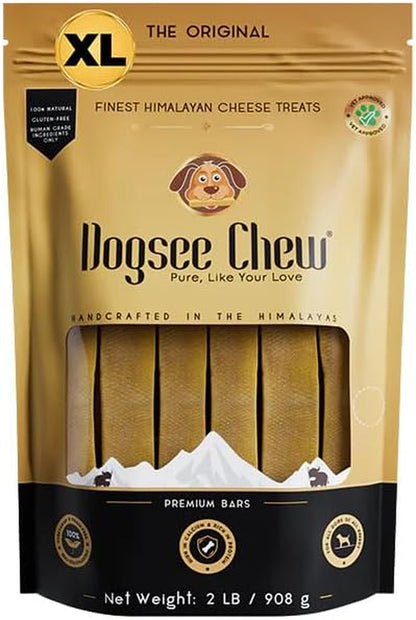 Dogsee Yak Chews for Dogs 1Lb (Medium - 6 Bars), 100% All Natural, 60% Protein, Dog Treats Medium Breed, Yak Chews Long Lasting for Aggressive Chewers, Raw Hide Free9