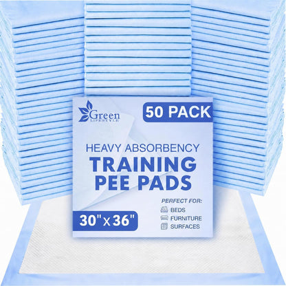 GREEN LIFESTYLE Washable Pee Pads for Dogs - Waterproof Reusable Puppy Pads with Anti-Slip Backing, Pet Training Pad for Puppy Playpen, Crate, Whelping Box, Potty Training (Pack of 6 - 30X34)23