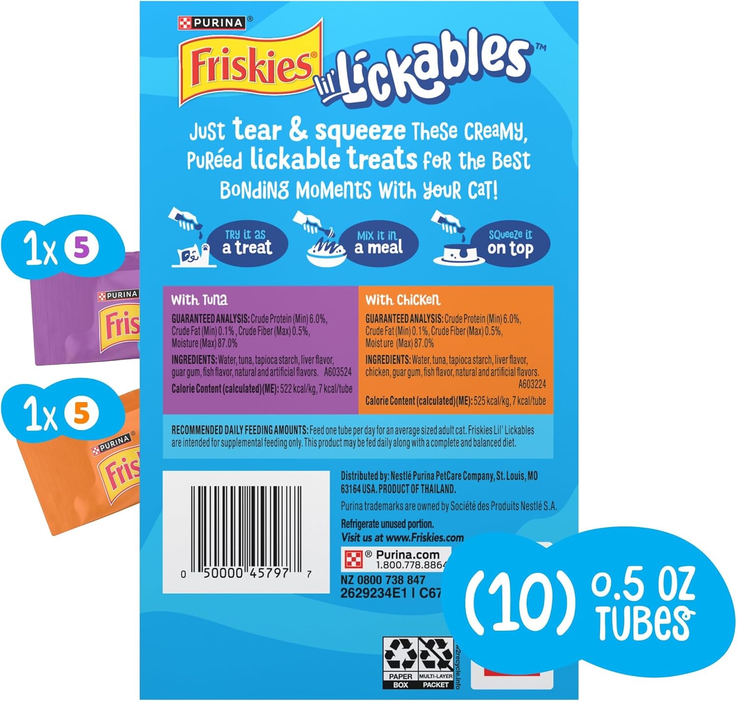purina-friskies-lil-lickables-with-chicken-or-tuna-variety-pack-lickable-cat-treats-5-oz-pack-of-10