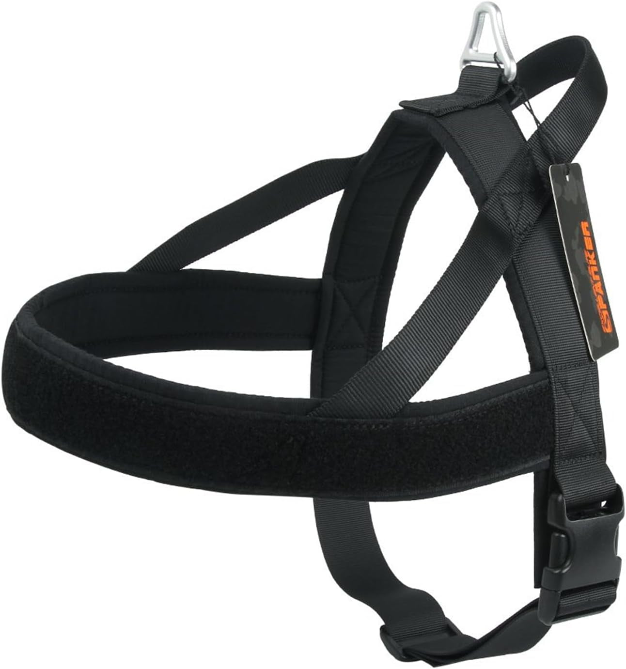 excellent-elite-spanker-no-pull-dog-harness-padded-military-patrol-vest-adjustable-nylon-small-service-walking-dog-harness-with-handle-for-training-runningblk-m-military-dog-harness-cordura-nylon-adjustable-walking-hiking-training-running-for-small-medium-large-dogs