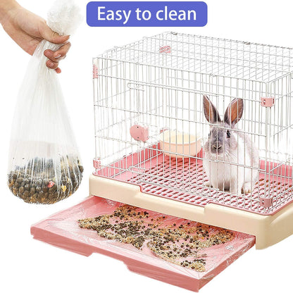 Upcessory 50 Pcs Disposable Cage Liners, Clear Plastic Rabbit Cage Liner Bag, Universal Toilet Film for Bunny, Hamster, Totoro, Hedgehog, Guinea Pig and Small Animals. | Universal Toilet Film for Bunny, Hamster, Totoro, Hedgehog, Guinea Pig and Small Animals(50Pcs, 47In)3