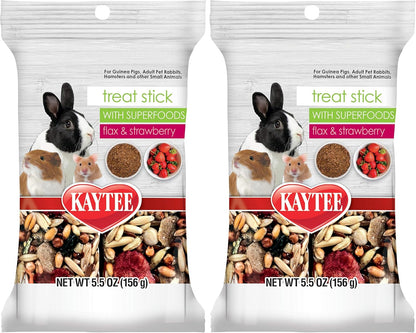 Kaytee Small Animal Treat Stick with Superfoods, Strawberry & Flax Seed, 5.5 Oz9