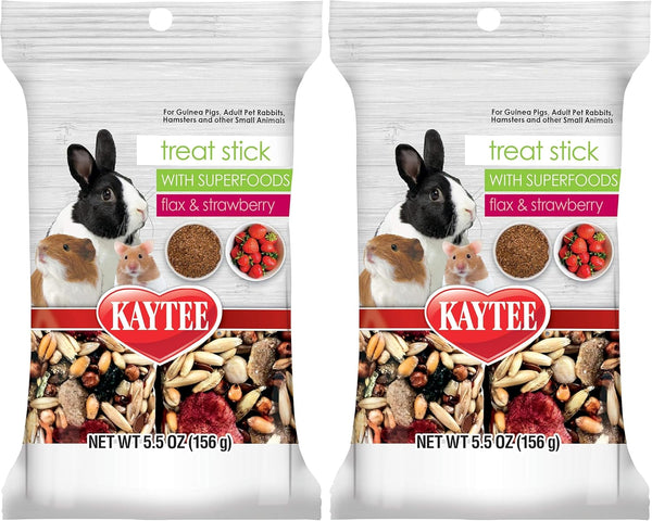 Kaytee Small Animal Treat Stick with Superfoods, Strawberry & Flax Seed, 5.5 Oz9