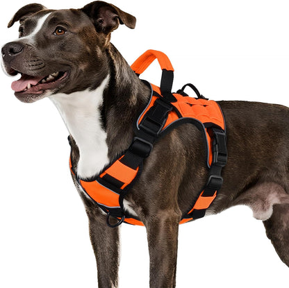 WINGOIN Tactical Dog Harness for Large Dogs, Heavy Duty No Pull Dog Harness with Handle, Adjustable Reflective Military K9 German Shepherd Big Size Dog Vest for Walking, Training, Hunting, Green (L) | with Handle,Adjustable Reflective,Green Military K9 Style,Big Size Dog Vest,For German Shepherd,For Walking Training Hunting8