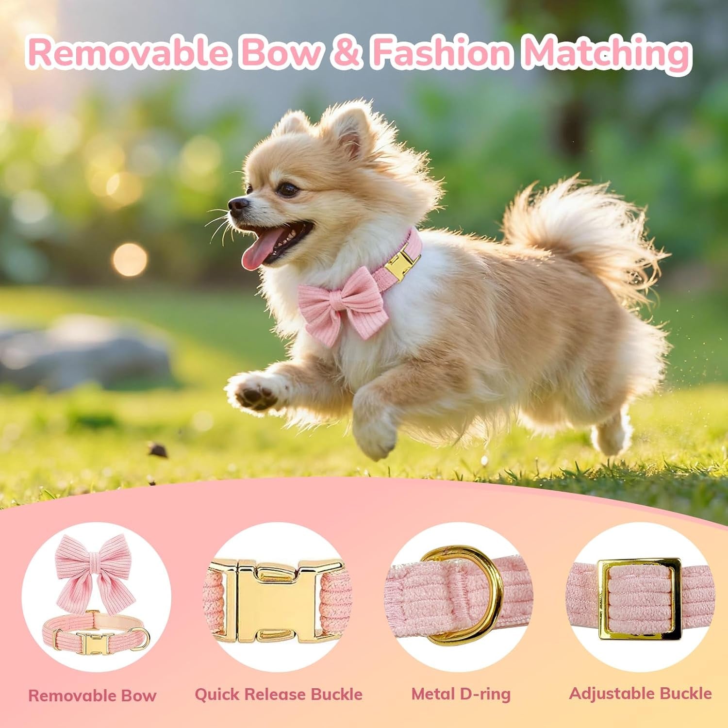 small-dog-collar-harness-and-leash-set-dog-harness-no-pull-with-bowtie-breathable-cotton-adjustable-pet-puppy-harness-easy-walk-dog-harness-s14-18-9
