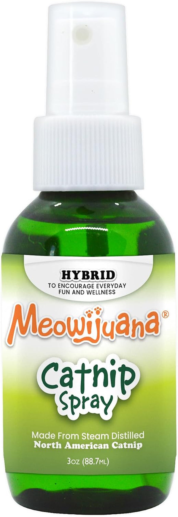 Meowijuana Premium Catnip Spray for Cats, 3 Oz | High Potency | Organic Catnip Oil Spray for Cats, 3 Oz; Redirects Scratching, Revives Toys; Made in USA, Safe for Multi-Cat Homes1