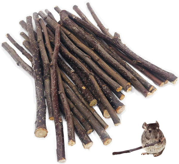 William Craft Apple Sticks Pet Chew Toy Treats for Chinchilla Guinea Pigs Rabbits Squirrel Hamster Bunny8