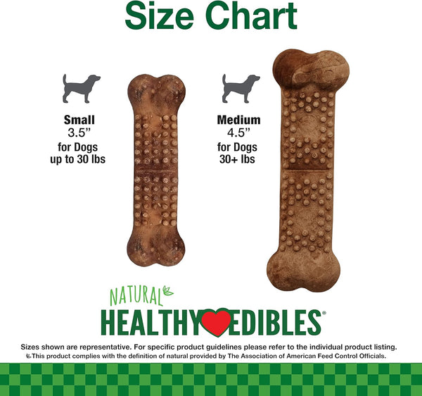 Nylabone Healthy Edibles Meaty Center Dog Treats, Beef Flavor, 12 Count | Natural Dog Chew Bones, Made in USA, Highly Digestible, Help Clean Teeth, Long Lasting Chews for Small Dogs up to 25 Lbs6