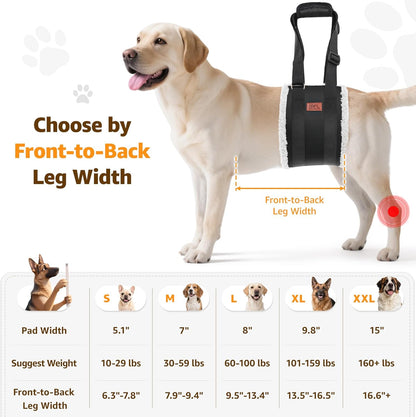 Adjustable Dog Lift Harness Dog Sling for Large Dogs Hind Leg Support Soft Lift Support and Rehab Harness for Weak Rear Legs, Helps Senior, Injured, Disabled and after ACL Surgery Dogs Large3