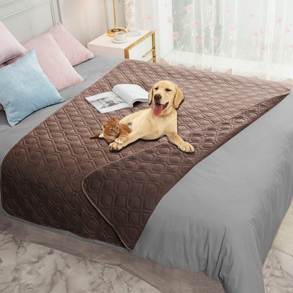 Ameritex Waterproof Dog Bed Cover Pet Blanket for Furniture Bed Couch Sofa Reversible14