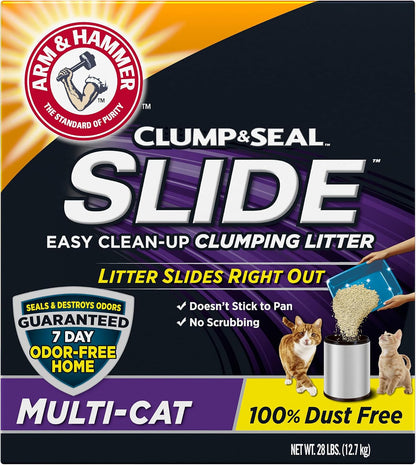 Arm & Hammer SLIDE Easy Clean-Up Litter, Multi-Cat, 28Lb13