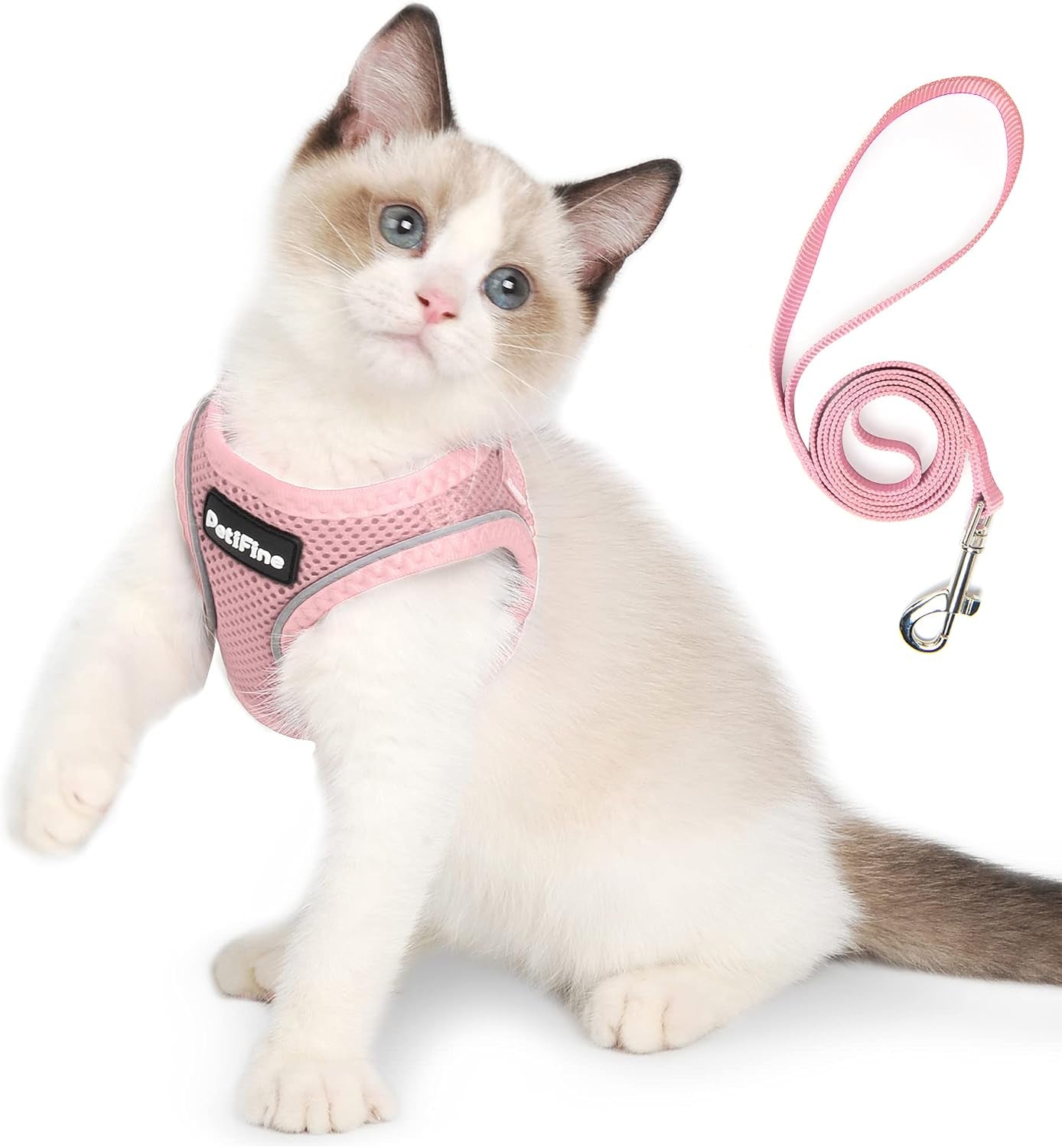 small-dog-harness-and-leash-set-breathable-step-in-puppy-cat-harness-xs-reflective-for-safe-easy-walking-soft-light-puppy-vest-escape-proof-no-pull-harness-for-dogs-all-weather-air-mesh-harness