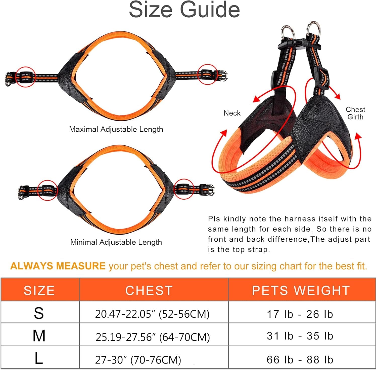dog-harness-no-pull-ultra-soft-breathable-padded-pet-harness-2-adjustable-botton-3m-reflective-pet-harness-for-dogs-easy-control-for-small-medium-large-dogs