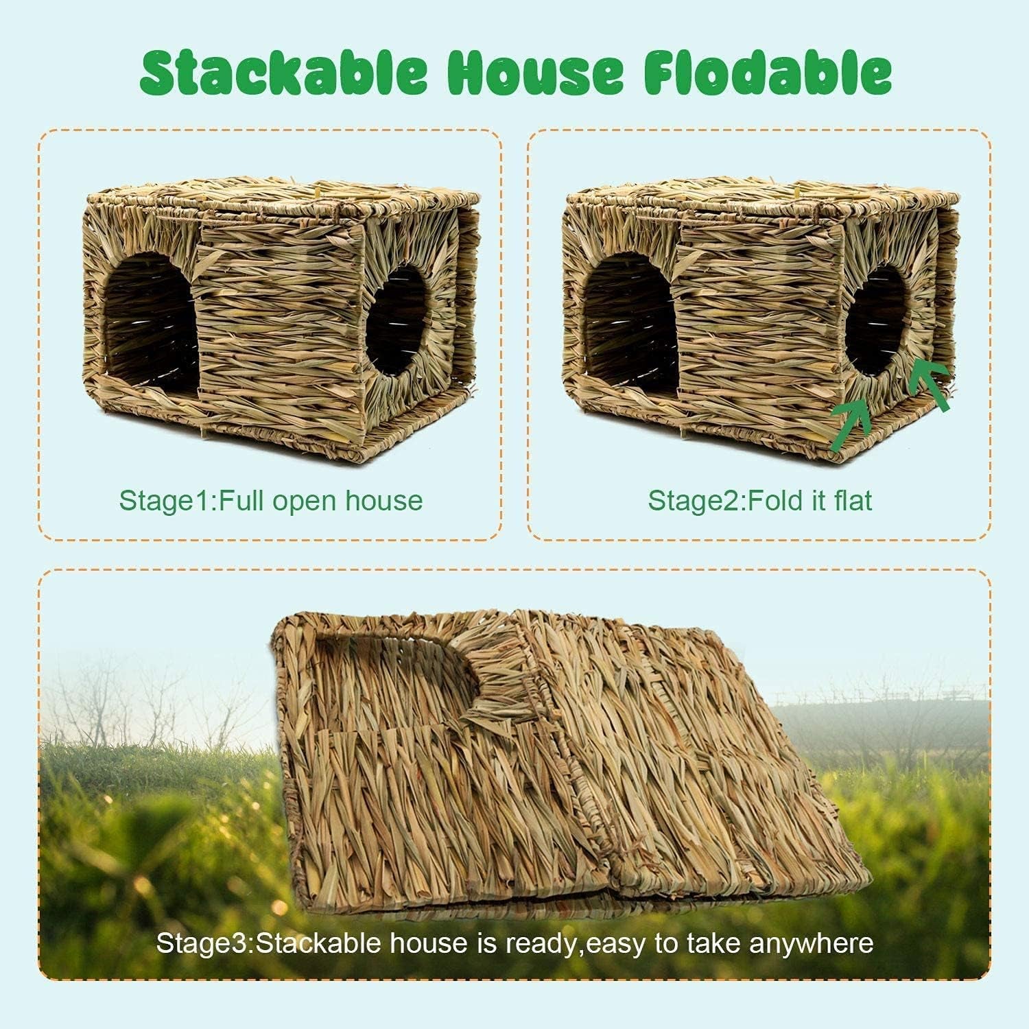 natural-seagrass-mat-bed-hideaway-toy-hand-woven-for-rabbit-guinea-pig-chinchilla-ferret