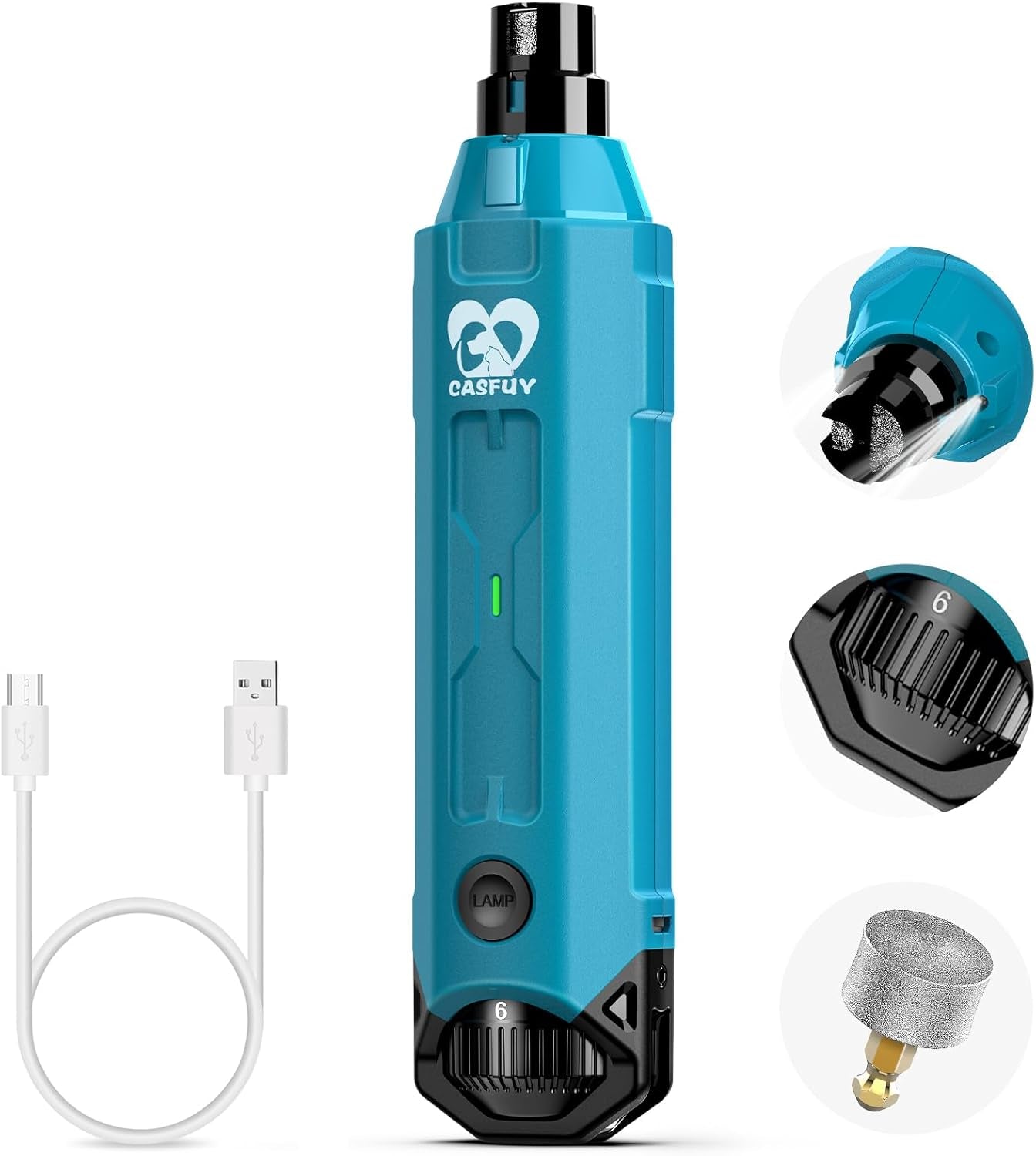 casfuy-6-speed-dog-nail-grinder-newest-enhanced-pet-nail-grinder-super-quiet-rechargeable-electric-dog-nail-trimmer-painless-paws-grooming-smoothing-tool-for-large-medium-small-dogs-blue